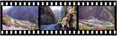 Road pictures in northern Iranian mountainous region