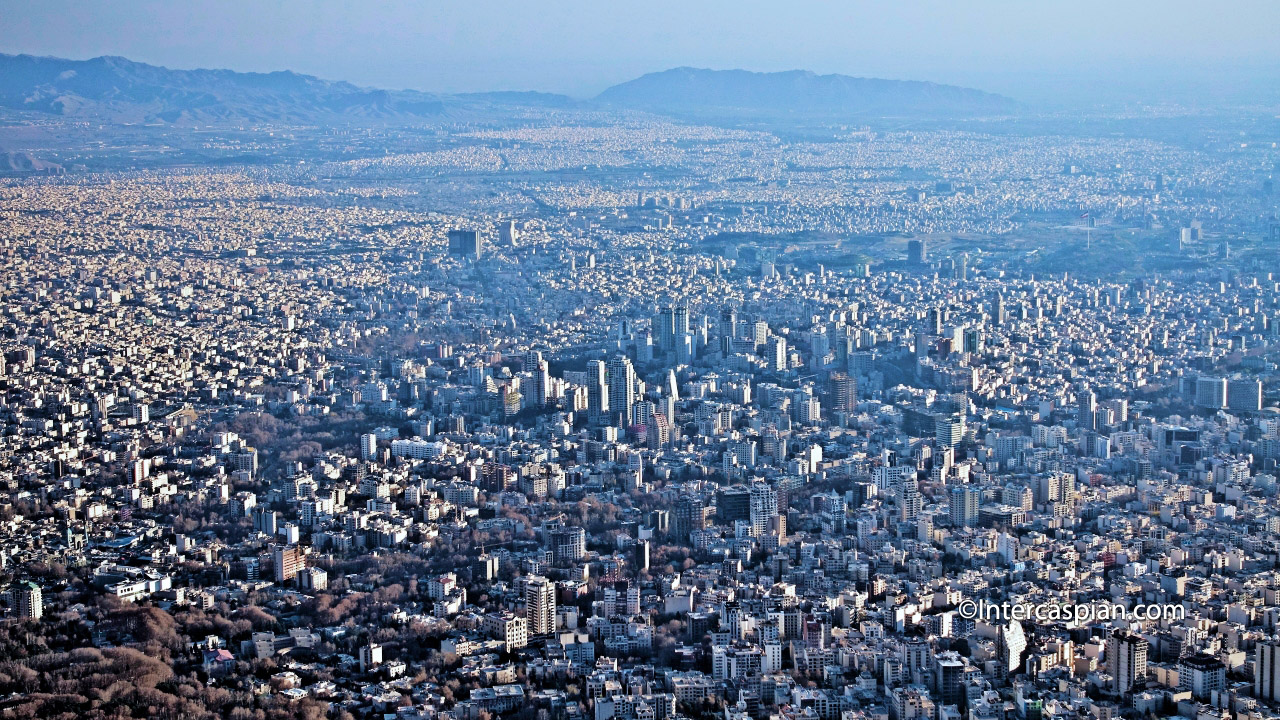 Photo du Grand-Téhéran vu d'en haut