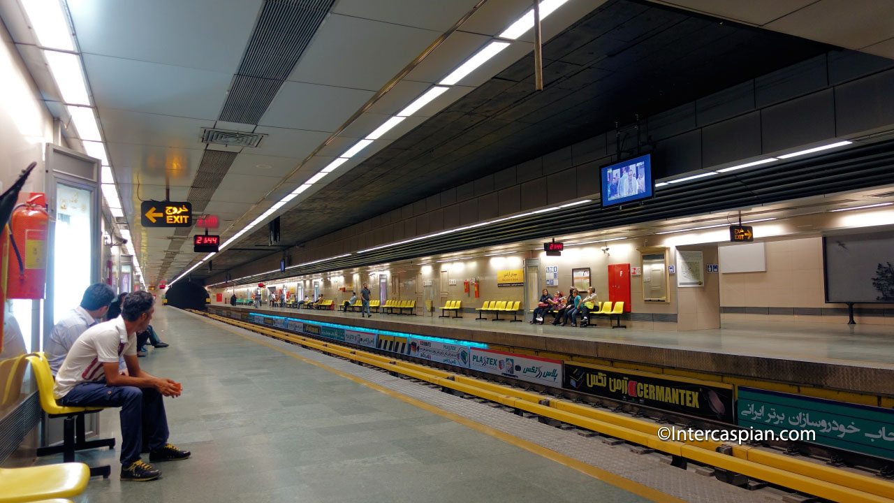 Photo taken in Azadi metro (subway) station